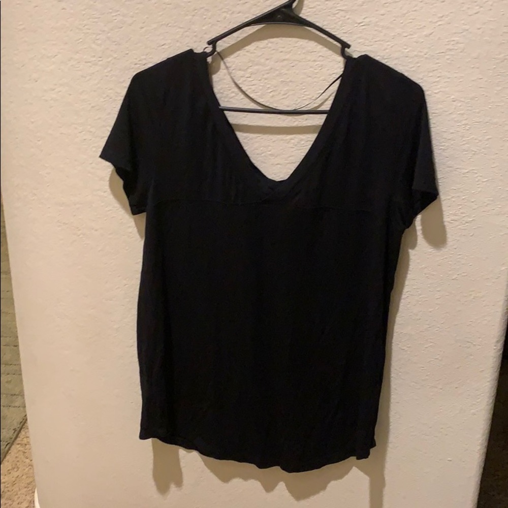 V Neck Black Shirt